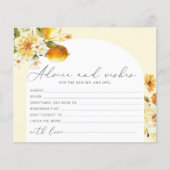 Moderne Zitronenberater und Wünsche Brautparty (Vorderseite)