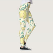 Moderne Zitronenfrüchte Sommergelb Personalisiert Leggings (Rechts)