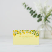 Moderne Zitronengärten Visitenkarte (Stehend Vorderseite)
