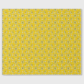 Moderne Zitronenmuster-Wrap-Rolle Geschenkpapier (Flach)