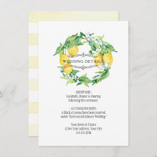 Moderne Zitrusblätter aus Zitrusfrüchten für Zitro Einladung