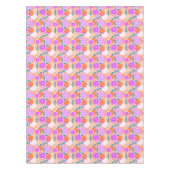 Moderne Zitrusfrucht-Konfetti-Sommer-Pink-Limonade Tischdecke (Vorderseite)