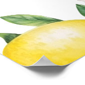 Moderne Zitrusfrüchtekarten und Geschenkszeichen Poster (Ecke)