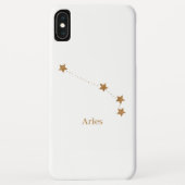 Moderne Zodiac Sign Gold Aries | Elementfeuer Case-Mate iPhone Hülle (Rückseite)