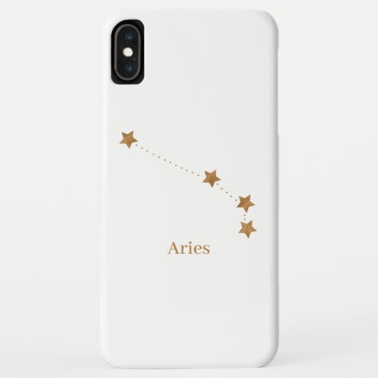 Moderne Zodiac Sign Gold Aries | Elementfeuer Case-Mate iPhone Hülle (Rückseite)