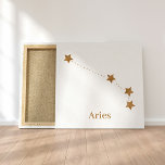 Moderne Zodiac Sign Gold Aries | Elementfeuer Leinwanddruck<br><div class="desc">Moderne Zodiac Sign Gold Aries | Elementfeuer</div>