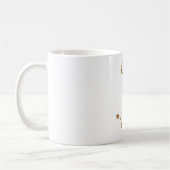 Moderne Zodiac Sign Gold Pises | Element Wasser Kaffeetasse (Links)