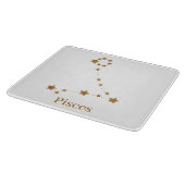 Moderne Zodiac Sign Gold Pises | Element Wasser Schneidebrett (Ecke)