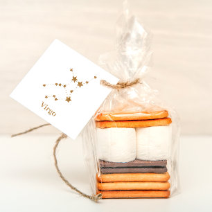 Moderne Zodiac Sign Gold Virginia   Element Erde Geschenkanhänger