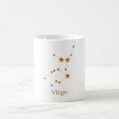Moderne Zodiac Sign Gold Virginia | Element Erde Kaffeetasse (Mittel)