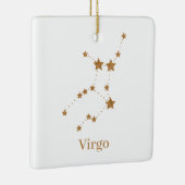 Moderne Zodiac Sign Gold Virginia | Element Erde Keramikornament (Rechts)