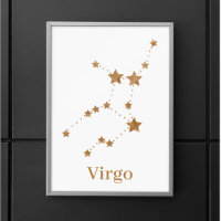 Moderne Zodiac Sign Gold Virginia | Element Erde