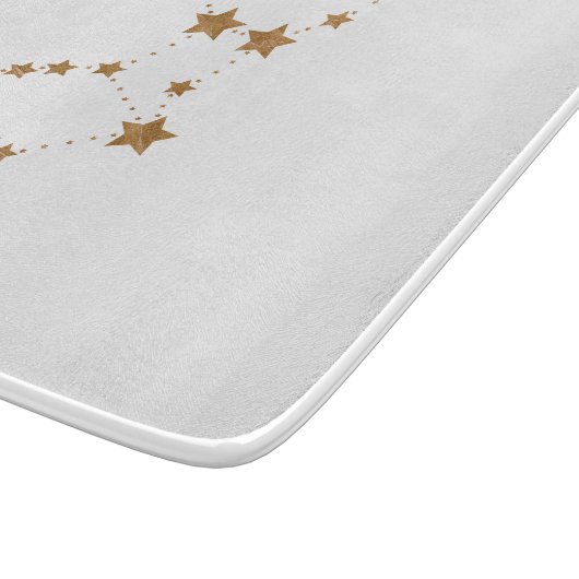 Moderne Zodiac Sign Gold Virginia | Element Erde Schneidebrett (Ecke)