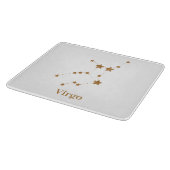 Moderne Zodiac Sign Gold Virginia | Element Erde Schneidebrett (Ecke)