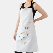 Moderne Zodiac Sign Gold Virginia | Element Erde Schürze (InSitu)