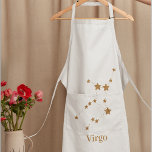 Moderne Zodiac Sign Gold Virginia | Element Erde Schürze<br><div class="desc">Moderne Zodiac Sign Gold Virginia | Element Erde</div>