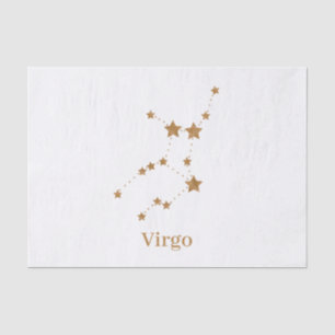 Moderne Zodiac Sign Gold Virginia Element Erde Seidenpapier