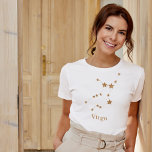 Moderne Zodiac Sign Gold Virginia | Element Erde T-Shirt<br><div class="desc">Moderne Zodiac Sign Gold Virginia | Element Erde</div>