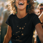 Moderne Zodiac Sign Gold Virginia | Element Erde T-Shirt<br><div class="desc">Moderne Zodiac Sign Gold Virginia | Element Erde</div>