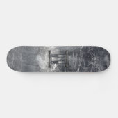 Moderne Zodiac-Signatur-Grunge gestört Stil Skateboard (Horizontal)