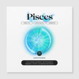 Moderne Zodiaka-Schildkröten Zitat Wasserelement Magnetkarte