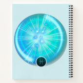 Moderne Zodiaka-Schildkröten Zitat Wasserelement Notizblock (Rückseite)