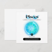 Moderne Zodiaka-Schildkröten Zittern Wasserelement Einladung (Vorne/Hinten)