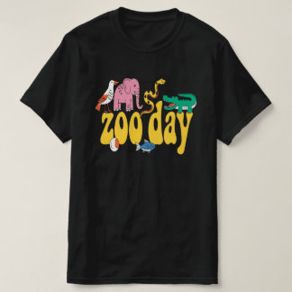 Moderne Zoo-Tag-Typografie T-Shirt-Design für Anim T-Shirt