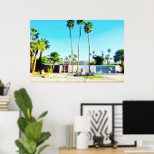 Moderne Zuhause-Foto-Illustration des Mittelalters Poster (Heimbüro)