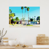 Moderne Zuhause-Foto-Illustration des Mittelalters Poster (Küche)