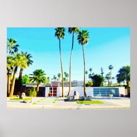 Moderne Zuhause-Foto-Illustration des Mittelalters Poster (Vorne)