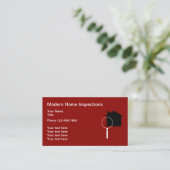 Moderne Zuhause Inspection Business Card Vorlage Visitenkarte (Stehend Vorderseite)