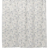 Moderne Zuhause-Muster Grau-Beige-Neutrale Duschvorhang (Vorderseite)