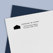 Moderne Zuhause oder Business-Rücksendeadresse Permastempel