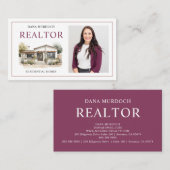 Moderne Zuhause Realtor Business Card Visitenkarte (Vorne/Hinten)
