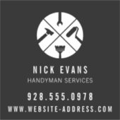 Moderne Zuhause-Reparatur-Handyman-Logo Aufkleber (Vorderseite)