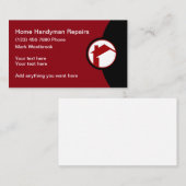 Moderne Zuhause Reparaturen Handyman Visitenkarte (Vorne/Hinten)
