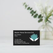 Moderne Zuhause Services Business Cards Visitenkarte (Stehend Vorderseite)