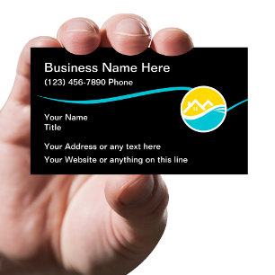 Moderne Zuhause Services Business Cards Visitenkarte