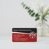 Moderne Zuhause Services Business Cards Visitenkarte (Stehend Vorderseite)