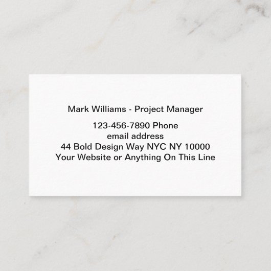 Moderne Zuhause-Services Visitenkarte (Rückseite)