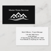 Moderne Zuhause-Services Visitenkarte (Vorne/Hinten)