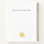 Moderne Zuhause Sweet Zuhause Chic Floral Personal Notizblock (Rückseite)