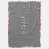 Moderne Zuhause-Typografie mit Ihrer Adresse Decke (Vorderseite Vertikal)