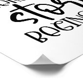 Moderne Zuhause-Zitattypografie Poster (Ecke)