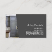 Moderne Zuhause zur Umrüstung des Auftragnehmers Visitenkarte (Rückseite)