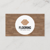 Moderne Zuhause zur Verbesserung der für den Holzf Visitenkarte (Rückseite)