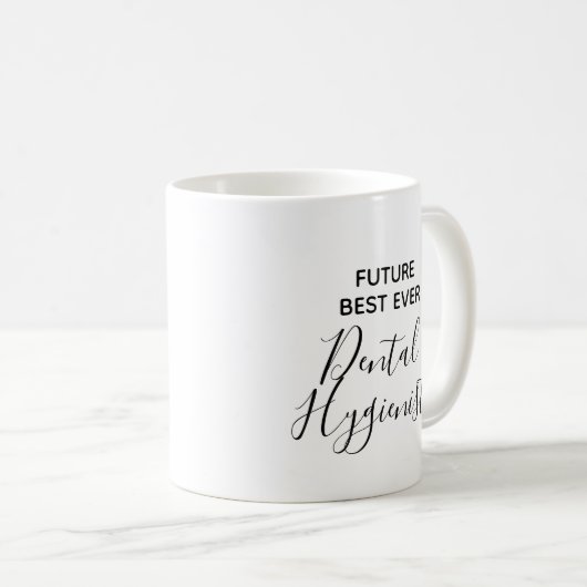 Moderne Zukunft Bester Zahnarzt Kaffeetasse (VorderseiteRechts)