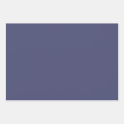 Moderne Zukunft dunkelblau lila schlichte solide Geschenkpapier Set (Vorderseite 3)