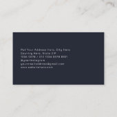 Moderne, zukunftsorientierte, moderne, moderne geo visitenkarte (Rückseite)